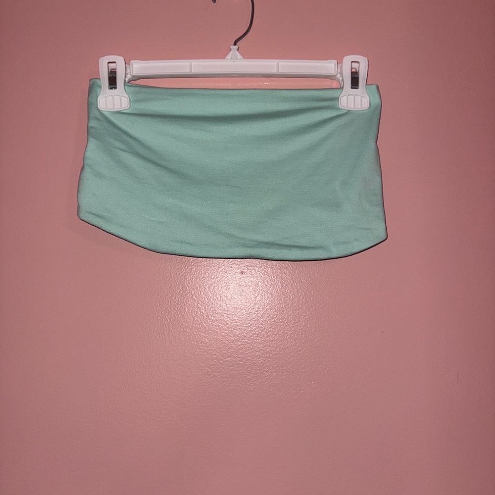 SHEIN mint green tube top